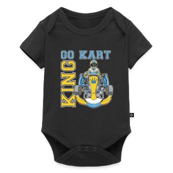 Go Kart Karting Kart Driver King - Body à manches courtes Premium Bébé - noir - Devant
