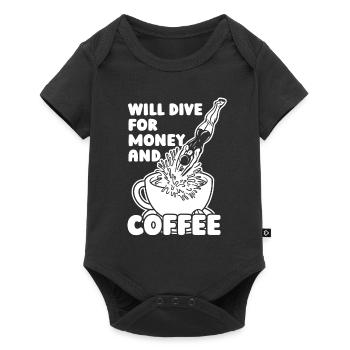 Diving Divers Coffee Commercial Diving - Baby Premium short-sleeve bodysuit - black - Front