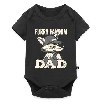 Furry Fandom Fursuits Papa - Body à manches courtes Premium Bébé - noir - Devant