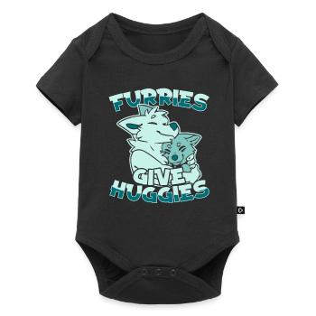 Furry Fandom Fursuits Hug - Body à manches courtes Premium Bébé - noir - Devant