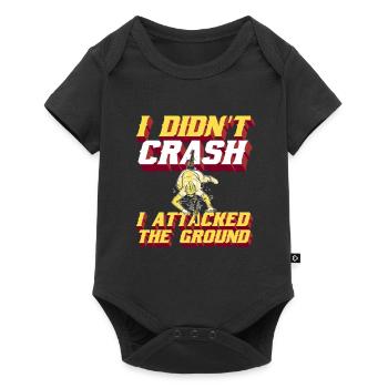 Road Bike Cycling Cyclist Humor - Baby Premium short-sleeve bodysuit - black - Front
