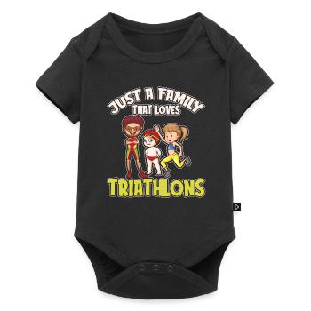 Triathlon Triathlete Family - Baby Premium short-sleeve bodysuit - black - Front