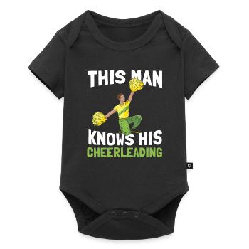 Cheerleader Cheerleading Funny - Baby Premium short-sleeve bodysuit - black - Front