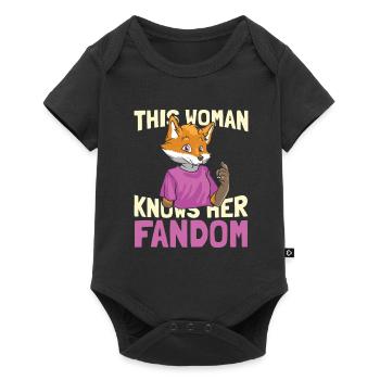 Furry Fandom Fursuits Drôle - Body à manches courtes Premium Bébé - noir - Devant