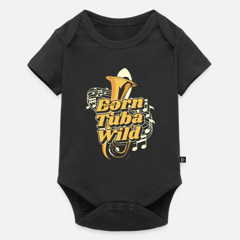 Tuba de procession de fanfare - Body à manches courtes Premium Bébé - noir