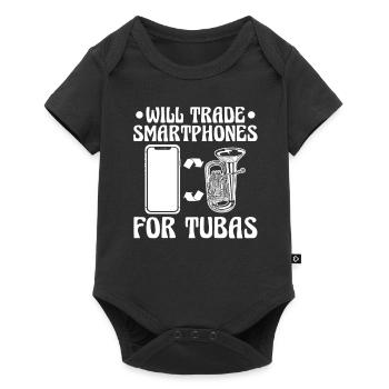 Fanfare procession tuba - Baby Premium short-sleeve bodysuit - black - Front
