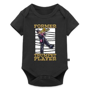 marching band trombone trumpet - Baby Premium short-sleeve bodysuit - black - Front