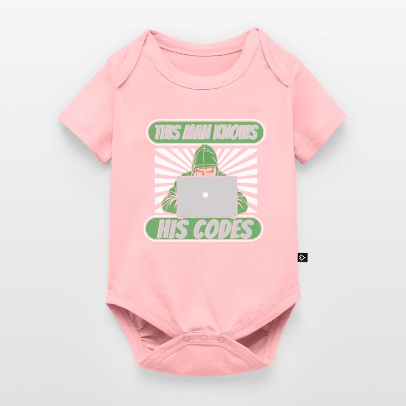 Developer Coder Programmer Man Baby Premium short-sleeve bodysuit