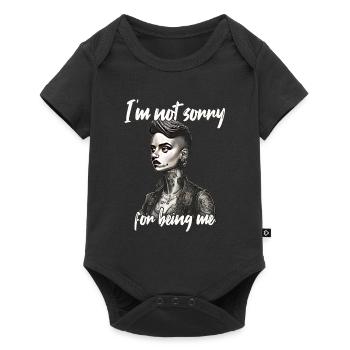 Proud of my individuality - Baby Premium short-sleeve bodysuit - black - Front