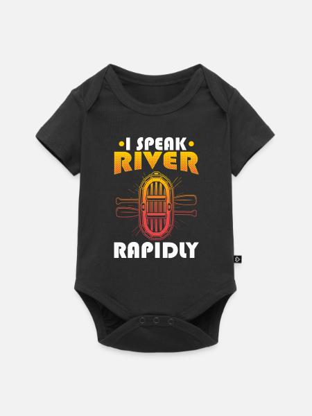 Rafting Wildwasser Rafting - Baby Premium Kurzarmbody - Schwarz