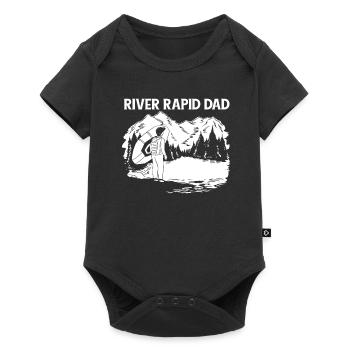 Rafting Wildwasser Rafting - Baby Premium Kurzarmbody - Schwarz - Vorne
