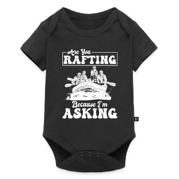 Rafting Wildwasser Rafting - Baby Premium Kurzarmbody - Schwarz - Vorne