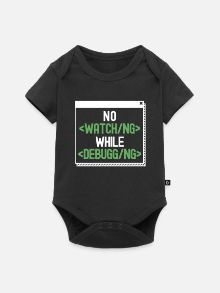 Entwickler Coder Programmierer Humor - Baby Premium Kurzarmbody - Schwarz