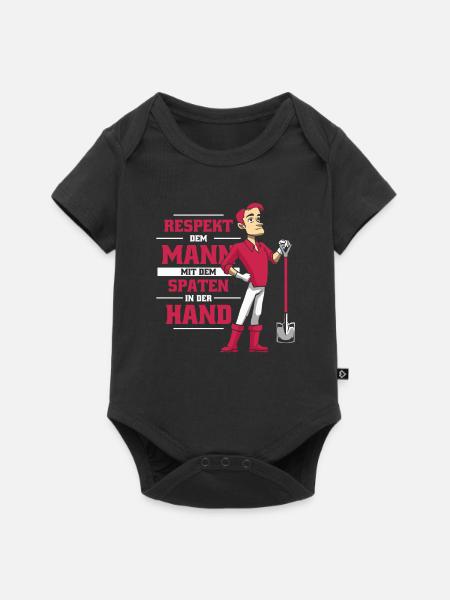 Hobbygärtner Garten - Baby Premium Kurzarmbody - Schwarz