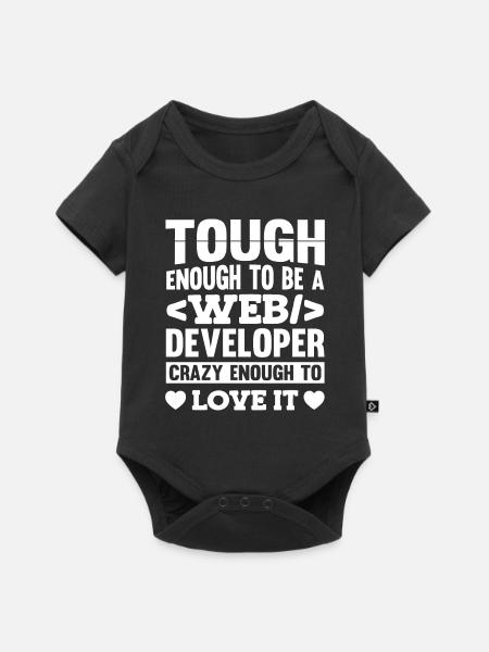 Web Entwickler Webdeveloper - Baby Premium Kurzarmbody - Schwarz