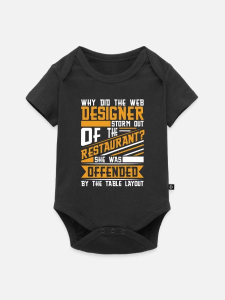 Web Entwickler Webdeveloper Witzig - Baby Premium Kurzarmbody - Schwarz