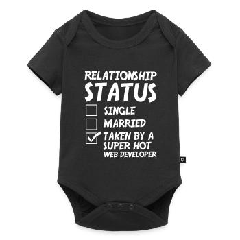 Web Entwickler Webdeveloper Witzig - Baby Premium Kurzarmbody - Schwarz - Vorne