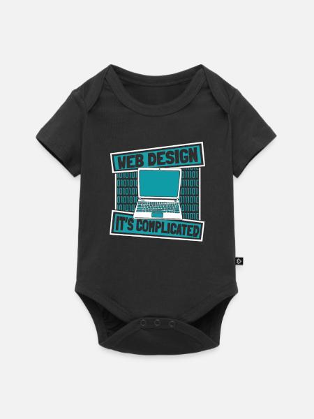 Web Entwickler Webdeveloper Lustig - Baby Premium Kurzarmbody - Schwarz