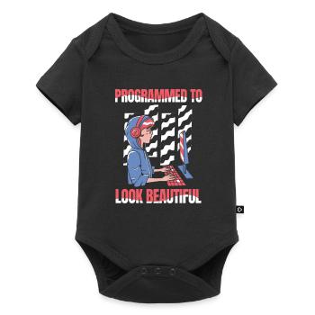Developer, Coder, Programmer, Women - Baby Premium short-sleeve bodysuit - black - Front
