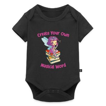 Book Bookworm Bookworm Magic Book Fairy - Baby Premium short-sleeve bodysuit - black - Front
