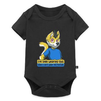 Furry Fandom Fursuits Drôle - Body à manches courtes Premium Bébé - noir - Devant