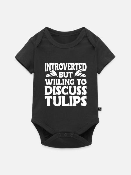 Tulpen Tulpen - Baby Premium Kurzarmbody - Schwarz