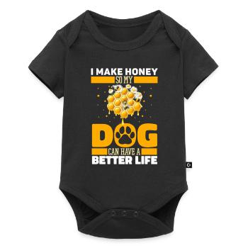Beekeeper Beekeeper Dog - Baby Premium short-sleeve bodysuit - black - Front