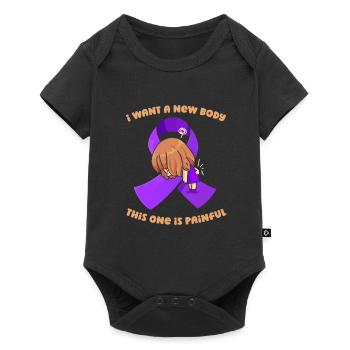 Fibromyalgie Rhumatisme mignon - Body à manches courtes Premium Bébé - noir - Devant