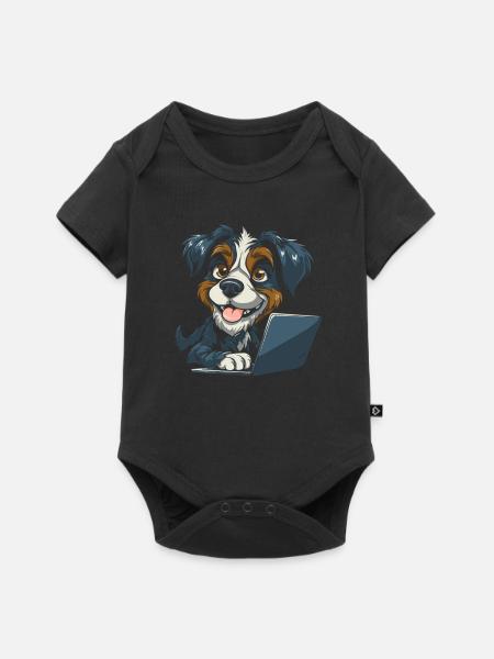 Web Entwickler Webdeveloper Niedlich - Baby Premium Kurzarmbody - Schwarz
