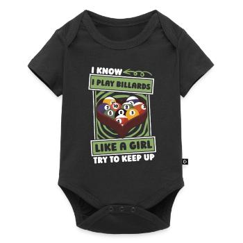 Billiards Girls - Baby Premium short-sleeve bodysuit - black - Front