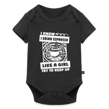 Coffee Espresso - Baby Premium short-sleeve bodysuit - black - Front