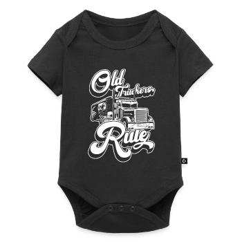 Camionneur Camionneur Camionneur Vieux camionneur - Body à manches courtes Premium Bébé - noir - Devant