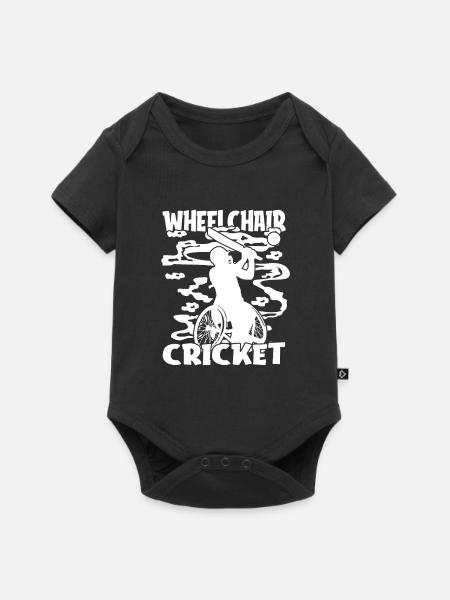 Cricket - Baby Premium Kurzarmbody - Schwarz