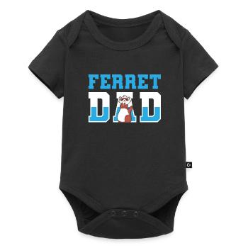 Frettchen Iltis Vater - Baby Premium Kurzarmbody - Schwarz - Vorne