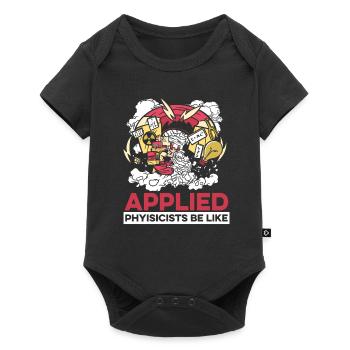 Physics Phyker Funny Applied Physics - Baby Premium short-sleeve bodysuit - black - Front