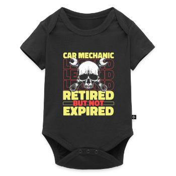 Mécanicien automobile à la retraite - Body à manches courtes Premium Bébé - noir - Devant