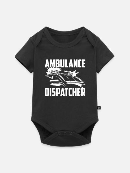 Notruf Leitstelle Einsatzzentrale - Baby Premium Kurzarmbody - Schwarz