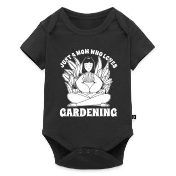 Jardinier amateur jardin maman - Body à manches courtes Premium Bébé - noir - Devant