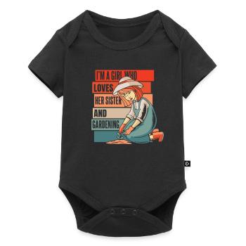 Amateur gardener garden horticultural sister - Baby Premium short-sleeve bodysuit - black - Front