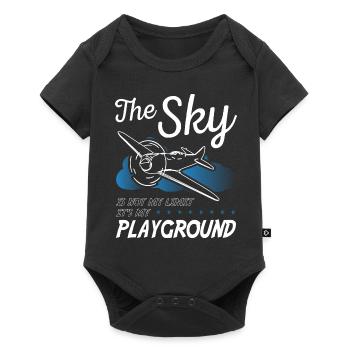 Pilot The Sky Is Not My Limit - Baby Premium short-sleeve bodysuit - black - Front