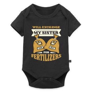 Hobby Gardener Garden Funny - Baby Premium short-sleeve bodysuit - black - Front