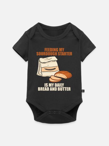 saurdough starter - Baby Premium Kurzarmbody - Schwarz