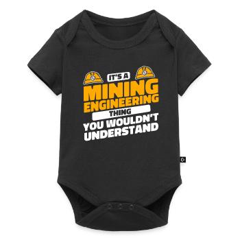 Engineer Lustig Mining Engineer - Baby Premium short-sleeve bodysuit - black - Front