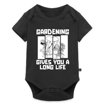 Hobby gardener garden garden grandpa - Baby Premium short-sleeve bodysuit - black - Front