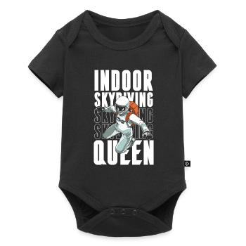 Indoor Skydiving Cool Indoor Fallschirmspringen - Baby Premium short-sleeve bodysuit - black - Front