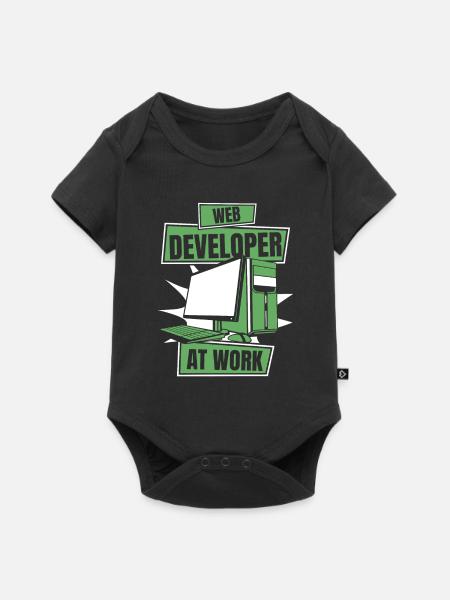 Web Entwickler Webdeveloper Cool - Baby Premium Kurzarmbody - Schwarz