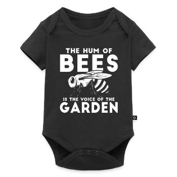 Jardinier amateur jardin abeilles de jardin - Body à manches courtes Premium Bébé - noir - Devant