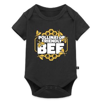 Hobby Gardener Garden Funny Garden Bees - Baby Premium short-sleeve bodysuit - black - Front