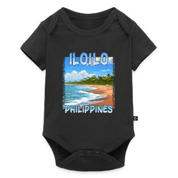 Iloilo, Philippines - Body à manches courtes Premium Bébé - noir - Devant