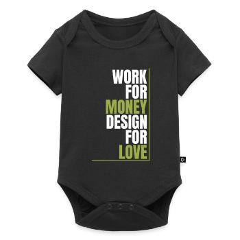 Web Entwickler Webdeveloper Liebe - Baby Premium Kurzarmbody - Schwarz - Vorne